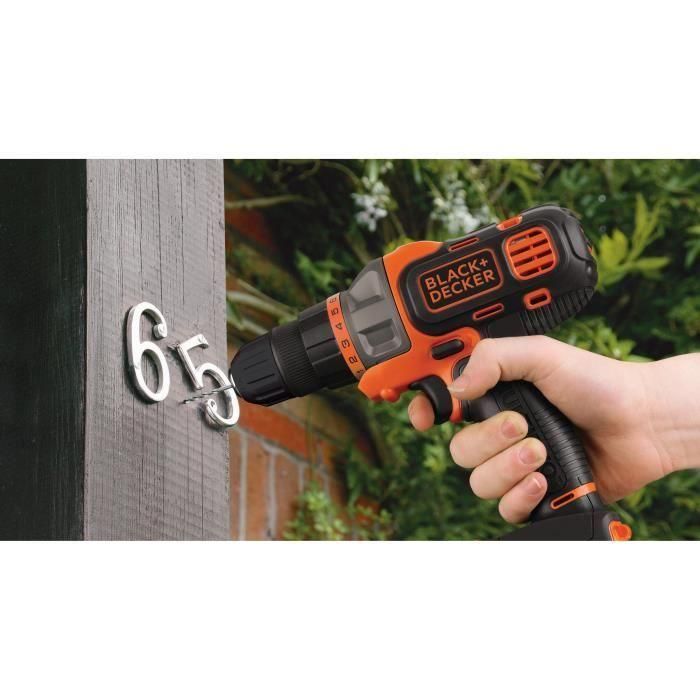 BLACK + DECKER - Taladro-Atornillador MultiEvo a batería 18V 1,5Ah + Cargador - MT218K-QW - Herramienta con cabezal intercambiable 1 BLACK + DECKER - Taladro-Atornillador MultiEvo a batería 18V 1,5Ah + Cargador - MT218K-QW - Herramienta con cabezal intercambiable 1