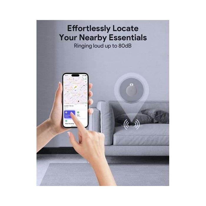 Aukey Track Mate 1 BT Tracker with Find My Dark Gray 2 Aukey Track Mate 1 BT Tracker with Find My Dark Gray 2