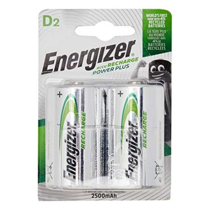 Pilas Recargables Energizer ENGRCD2500 1,2 V HR20 D2 4 Pilas Recargables Energizer ENGRCD2500 1,2 V HR20 D2 4