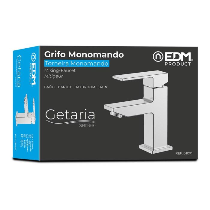 Grifo monomando de lavabo serie getaria edm 2