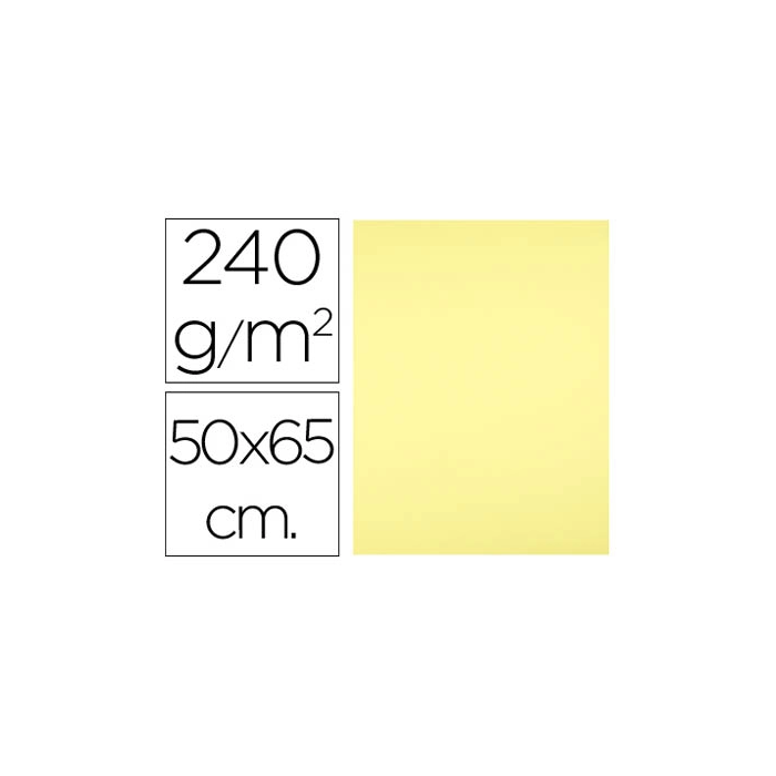 Liderpapel Cartulina 50x65 cm 240g/m2 Amarillo Medio Paquete de 25 Hojas 0 Liderpapel Cartulina 50x65 cm 240g/m2 Amarillo Medio Paquete de 25 Hojas 0