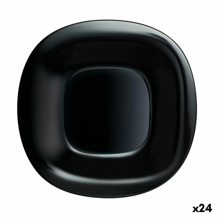 Plato Llano Luminarc Carine Negro Vidrio (Ø 26 cm) (24 Unidades) 0 Plato Llano Luminarc Carine Negro Vidrio (Ø 26 cm) (24 Unidades) 0