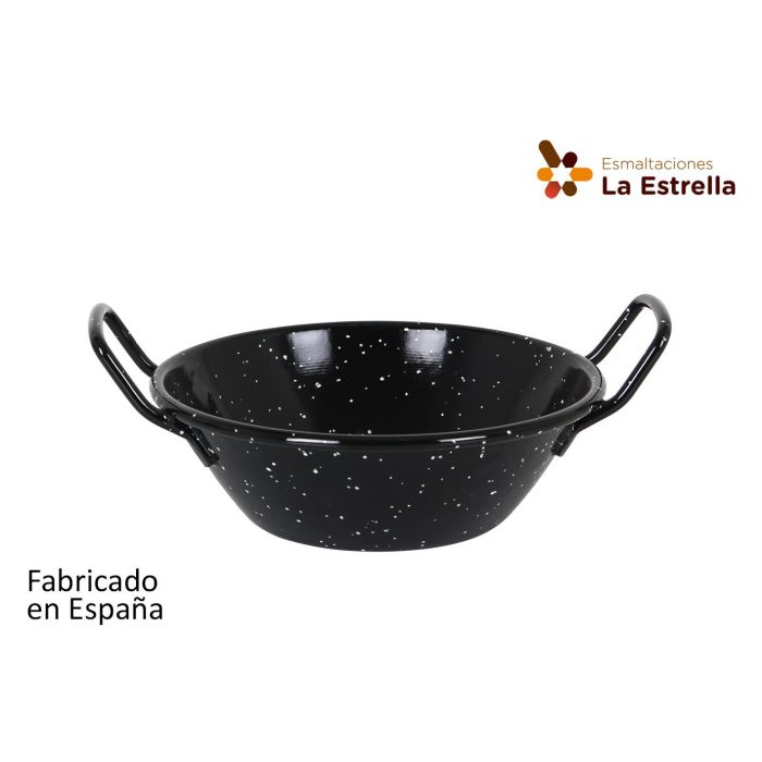 Paellera Honda Bordonada 18 cm - 0.9L Jaspeada - La Estrella (8 Unidades) Paellera Honda Bordonada 18 cm - 0.9L Jaspeada - La Estrella (8 Unidades)