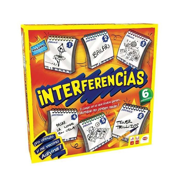 Bizak Juego Interferencias: Teléfono Loco Familiar para Toda la Familia, Juego de Mesa Clásico, Edad 3+ años