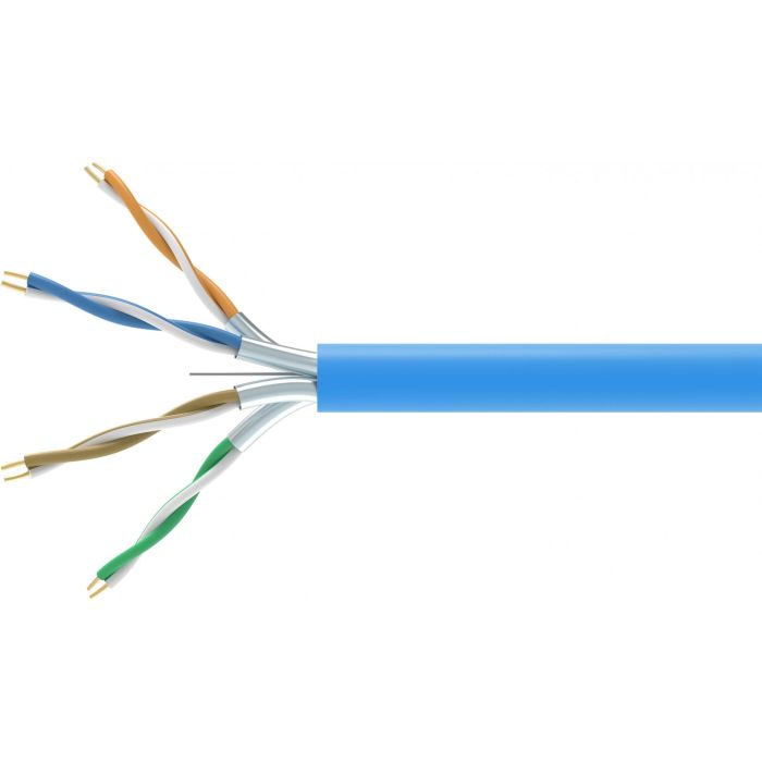 Equip 404544 Cable de Red Cat6a U/FTP Eca LSZH 305m Azul PoE para 10 Gigabit Ethernet - Cobre Sólido