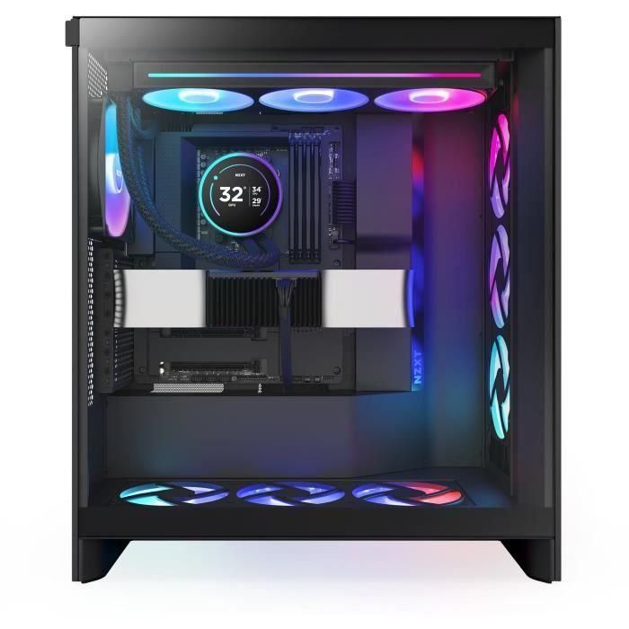 NZXT Kraken Elite 360 RGB RL-KR36E-B2 Sistema de refrigeración líquida todo en uno con pantalla LCD, 12 cm, Negro, compatible con Intel y AMD 1
