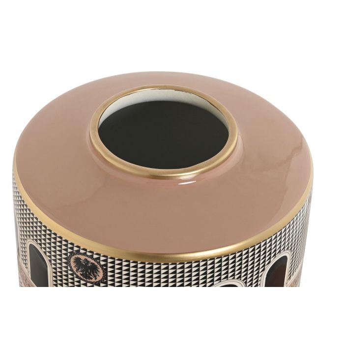 DKD Home Decor Jing door Tibor Item Home Porcelana Multicolor Blanco Dorado Melocoton 20 x 25 x 20 cm 2