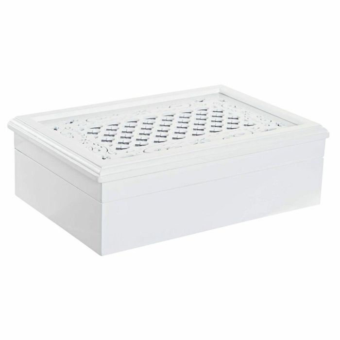 Relojero Romantico DKD Home Decor Blanco Lila 20 x 9.5 x 29 cm 1