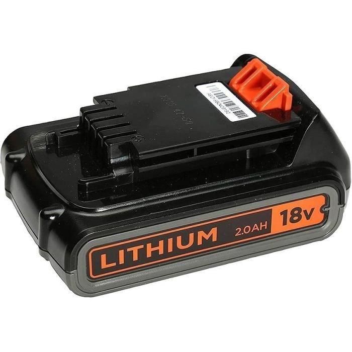 Litio de 18 V Black+Decker Battery 2.0 AH - BL2018 -XJ 3 Litio de 18 V Black+Decker Battery 2.0 AH - BL2018 -XJ 3