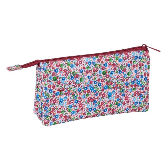 Bolso Escolar Portatodo Safta Triple Nait Nait Floresistente Coimbra Burdeos 120x220x30 mm 1