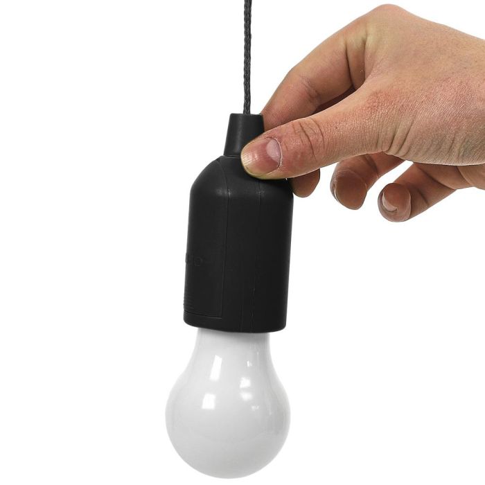 Home Deco Factory Lámpara LED Portátil Luz para Colgar con Cordón Estirable Funciona con Pilas AAA 4