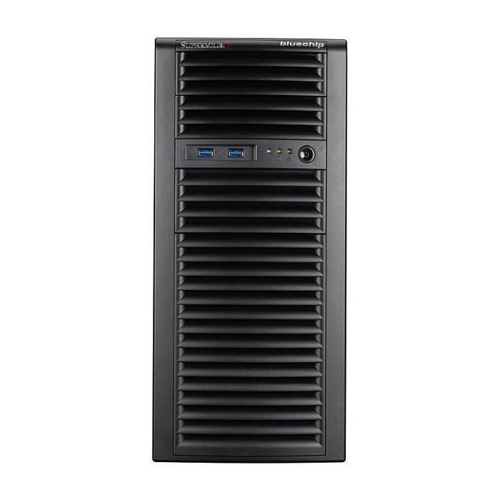 bluechip Serverline T30335a Silent/Quiet-Server Torre Xeon E-2414 32GB DDR5 2x480GB SSD 1