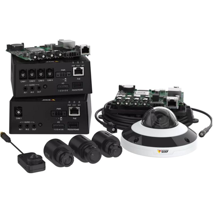 Axis F4105-LRE Cámara IP Minidomo Seguridad Exterior 2MP 1080p 60fps Visión Nocturna 2.8mm 110° FOV Lente M12 Desmontable IP66/IP6K9K 4