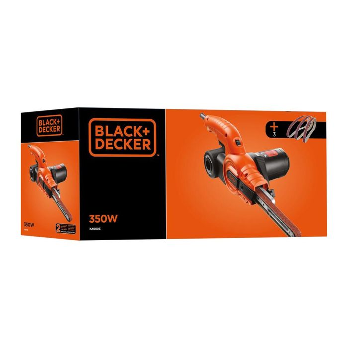 Black + Decker Lima eléctrica ciclónica de 900-1400 rpm con interruptor de polvo, incluye brazo recto de 13 mm y 3 bandas 2 Black + Decker Lima eléctrica ciclónica de 900-1400 rpm con interruptor de polvo, incluye brazo recto de 13 mm y 3 bandas 2