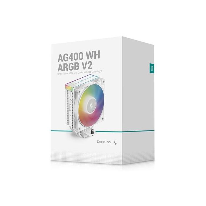Deepcool AG400 White ARGB V2 - Ventilador CPU para PC 5