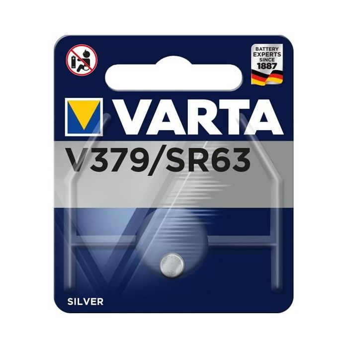 Varta Pila Botón Silver SR63 - V379 1,55V Ø5,8x2,15mm (Blister 1 unid.)