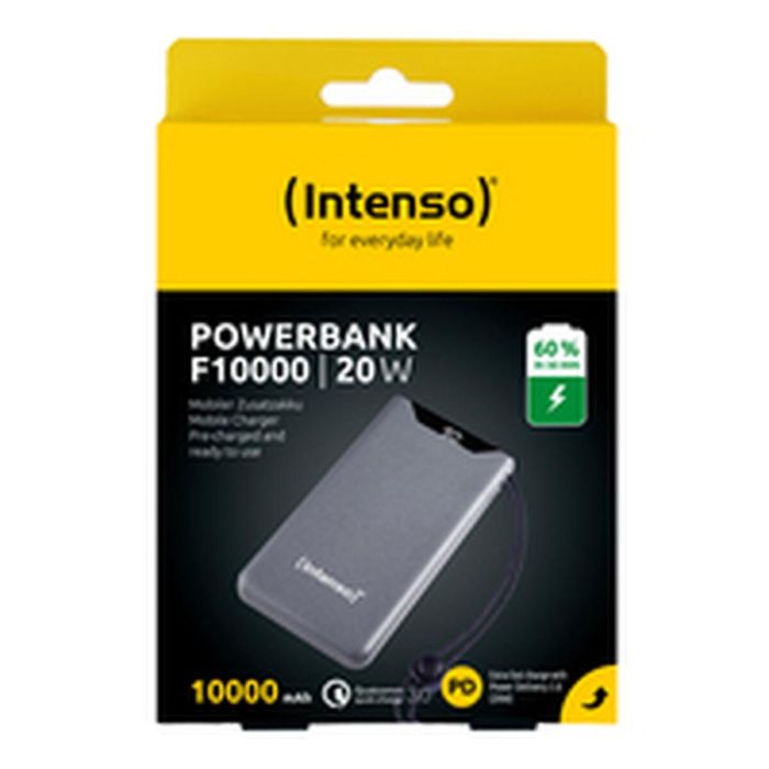 Powerbank INTENSO 7332034 F10000 Gris 20 W 10000 mAh 1 Powerbank INTENSO 7332034 F10000 Gris 20 W 10000 mAh 1