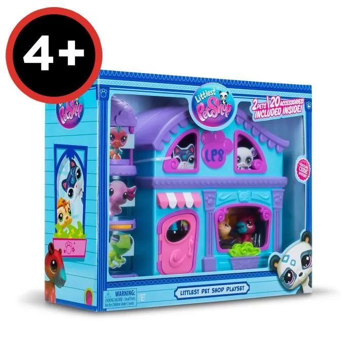 Bandai BAN3701405821012 The Big House Littlest Pet Shop con 3 mascotas, incluida 1 exclusiva 5