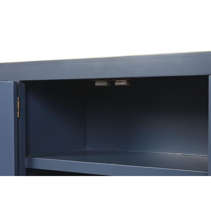 Mueble Tv Oriental DKD Home Decor Azul Dorado 24 x 51 x 130 cm 7