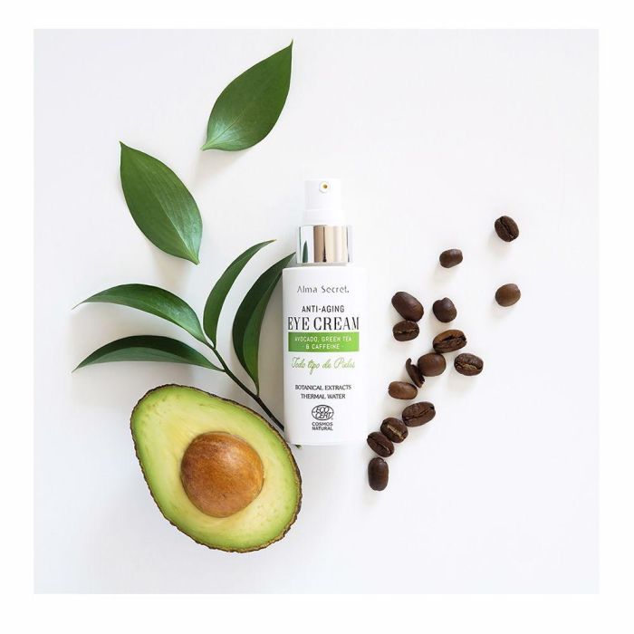 Alma Secret Eye Cream Antiedad con Aguacate, Té Verde y Cafeína para Contorno de Ojos, 30 ml 2 Alma Secret Eye Cream Antiedad con Aguacate, Té Verde y Cafeína para Contorno de Ojos, 30 ml 2