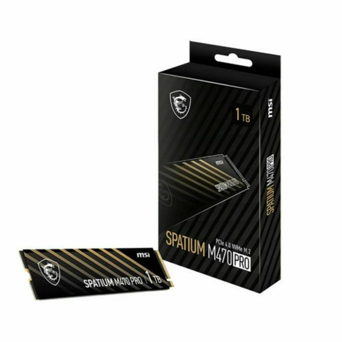 MSI Spatium M470 PRO 1TB PCIe 4.0 NVMe M.2 SSD 3D NAND - Lectura 6000MB/s, Escritura 5000MB/s