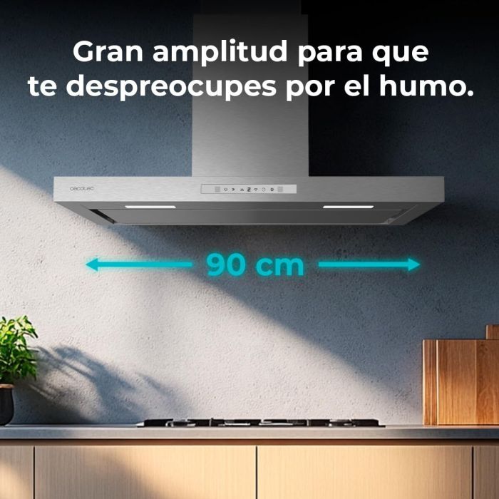 Cecotec Campana Convencional Bolero Flux TT 908000 Slim 90 cm Blanco A++ 3 velocidades 9 Cecotec Campana Convencional Bolero Flux TT 908000 Slim 90 cm Blanco A++ 3 velocidades 9