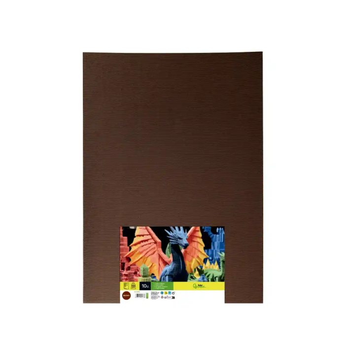 Liderpapel Carton ondulado 50 x 70cm 320g/m2 Marron 1