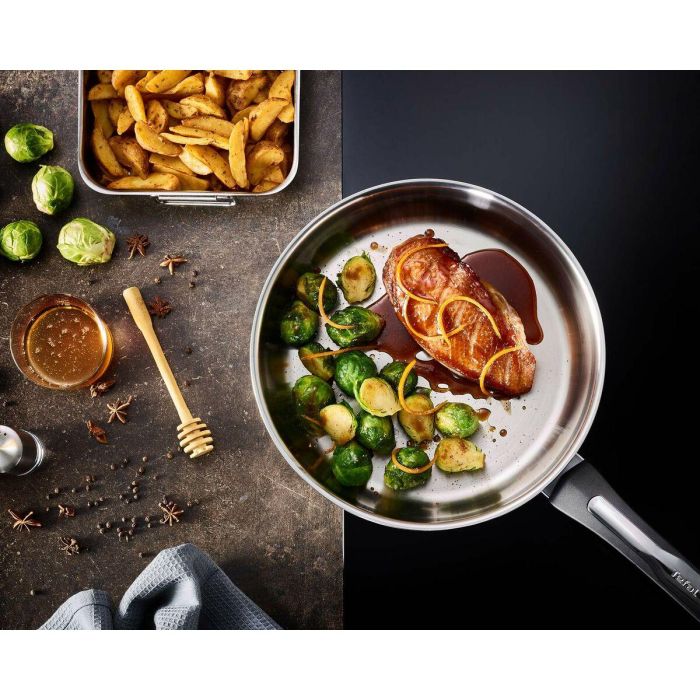 Sartén Tefal EMOTION 24CM Verde Plateado Acero Inoxidable 24 cm Ø 24 cm Ø 20 cm 2 Sartén Tefal EMOTION 24CM Verde Plateado Acero Inoxidable 24 cm Ø 24 cm Ø 20 cm 2