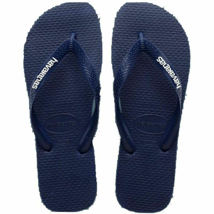 Chanclas para Hombre Havaianas Logo Azul 2