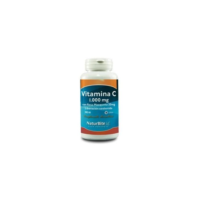 Vitamina C 1000Mg.Con Rosa Mosqueta 20Mg. 180Comp.