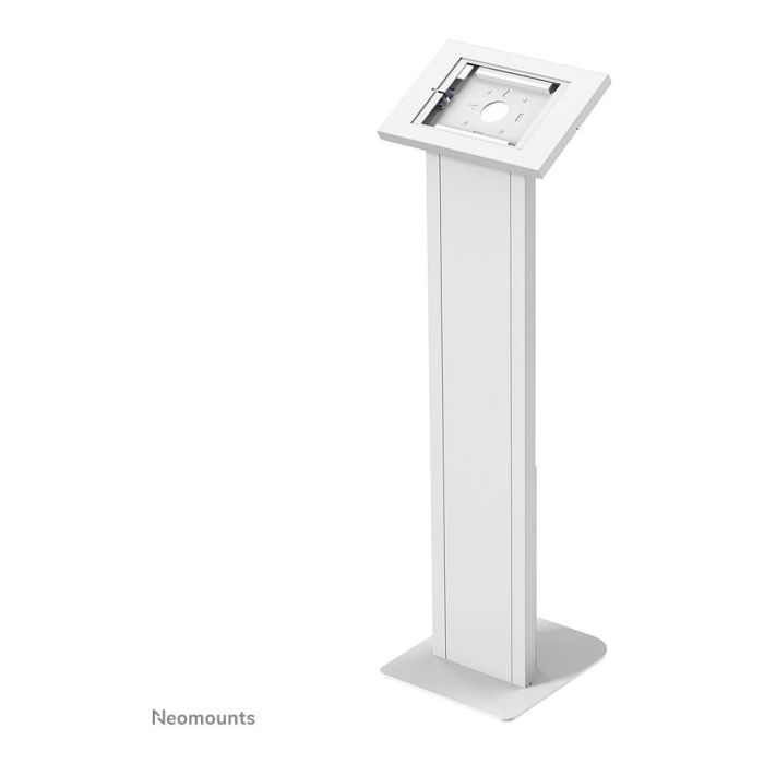 Neomounts FL15-750WH1 Soporte de suelo para tablets 9.7-11" - bloqueable, Blanco, Acero, Piso, Cerradura para puerta corredera con pulsador