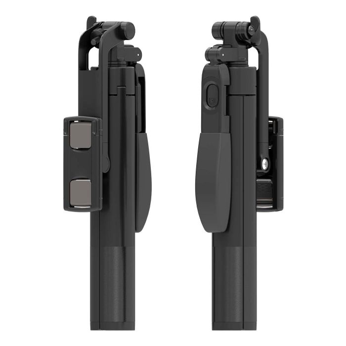 AISENS - PALO TRIPODE PARA SELFIE CON MANDO A DISTANCIA BLUETOOTH 3 EN 1, NEGRO