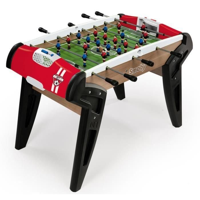 Smoby N°1 Evolution Futbolín de Iniciación Robusto con Lanzador de Bolas, Asas Ergonómicas, Contador de Puntos y 2 Bolas Incluidas Smoby N°1 Evolution Futbolín de Iniciación Robusto con Lanzador de Bolas, Asas Ergonómicas, Contador de Puntos y 2 Bolas Incluidas
