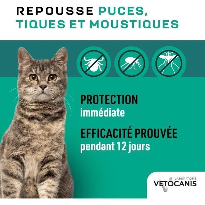 VETOCANIS Spray antipulgas, anti-garrapatas y anti-mosquitos - Para gatos - 250 ml 1