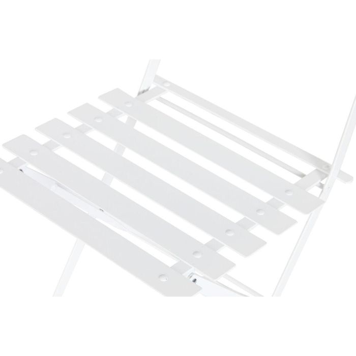 Conjunto de Mesa con 2 Sillas Home ESPRIT Blanco 60 x 60 x 71 cm 7