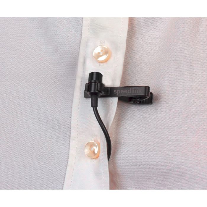 Speedlink Mikrofon SPES. zum Anstecken. Metalclip. schwarz retail 3