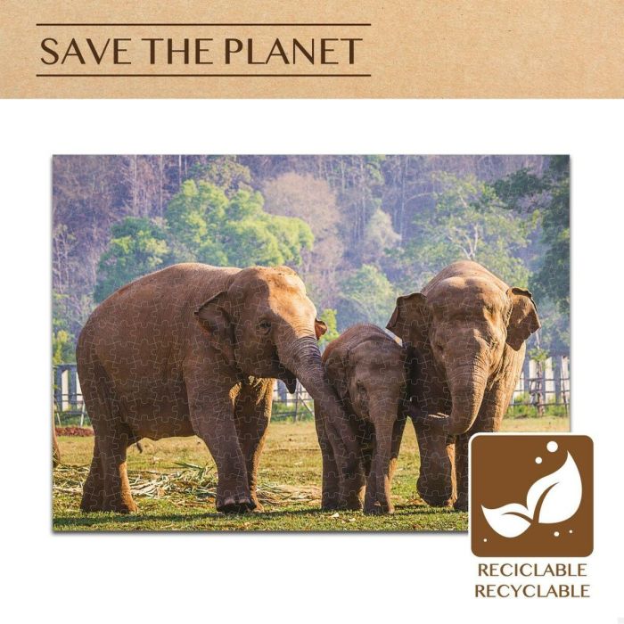 Puzzle Colorbaby Elephant 500 Piezas 6 Unidades 61 x 46 x 0,1 cm 4 Puzzle Colorbaby Elephant 500 Piezas 6 Unidades 61 x 46 x 0,1 cm 4