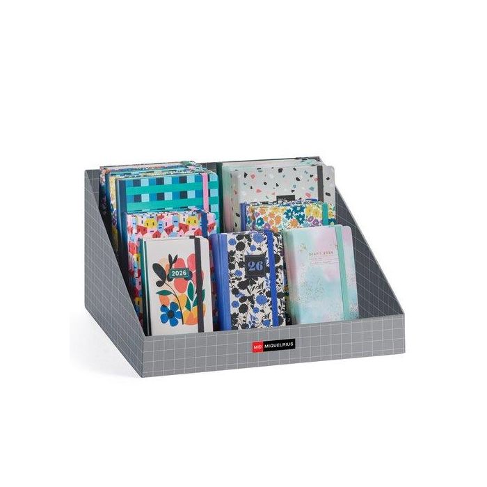 Agenda Anual (2026) Catalan Miquelrius Cosidas Assortiment Expositor De 49