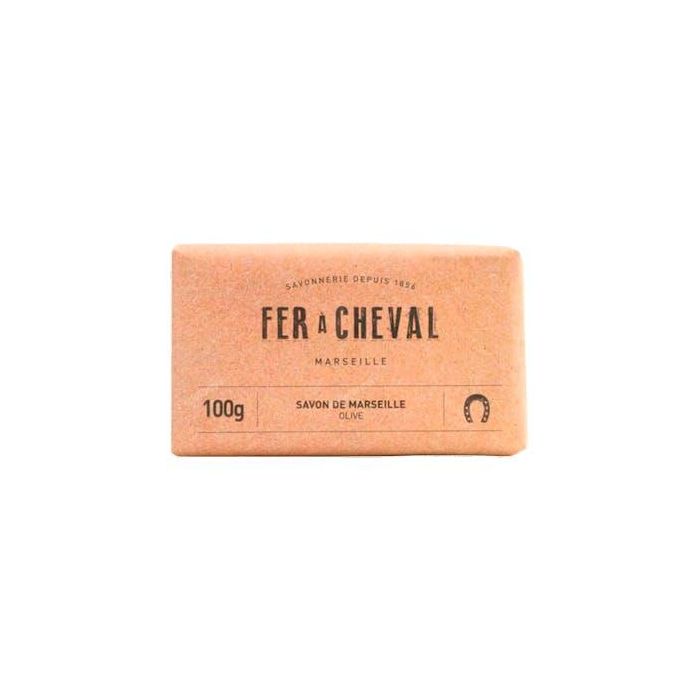 FER A CHEVAL Jabón de Marsella 100g – 100% Aceite de Oliva, Ecológico e Hipoalergénico para Piel Sensible y Uso Familiar