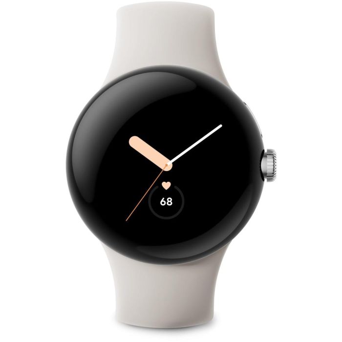 Google Pixel Watch LTE 4G 41mm Plata/Blanco con GPS y Monitor de Frecuencia Cardiaca, Wear OS