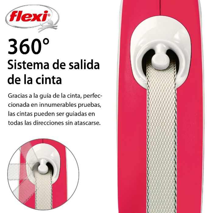 Correa Flexi New Comfort M Cinta 5M Rojo Correa Flexi New Comfort M Cinta 5M Rojo