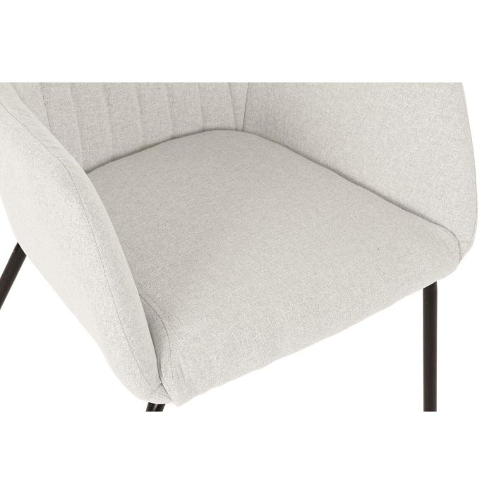 DKD Home Decor Silla Scandi Beige Poliéster Metal 78x59.5x60.5cm Altura asiento 47cm Peso máx. 100kg 6 DKD Home Decor Silla Scandi Beige Poliéster Metal 78x59.5x60.5cm Altura asiento 47cm Peso máx. 100kg 6
