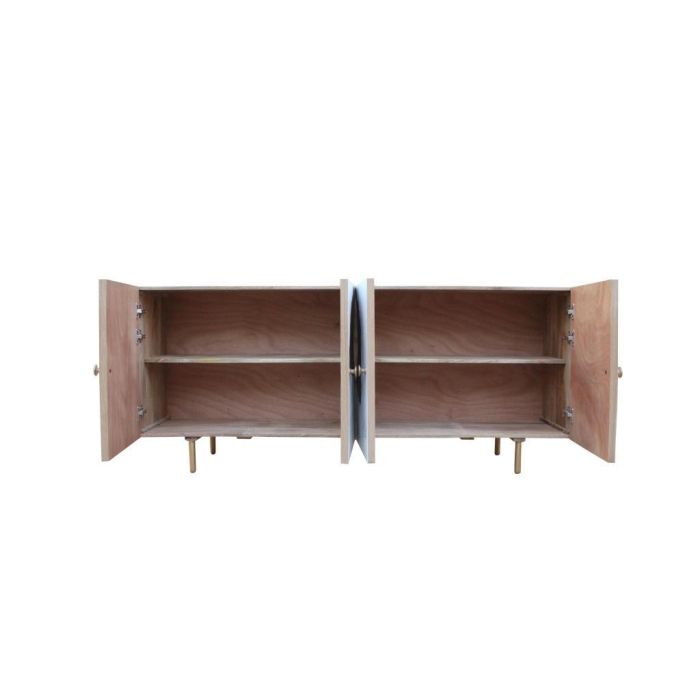 Buffet Tropical DKD Home Decor Blanco Marron 45 x 75 x 177 cm 1