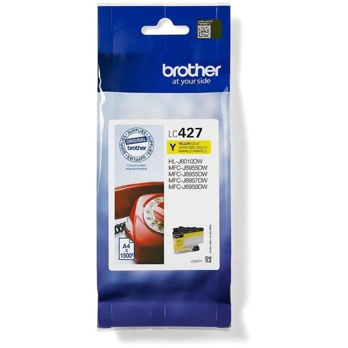 BROTHER cartucho de tinta amarillo para la mfcj5955dw y mfcj6955dw/LC427Y 1