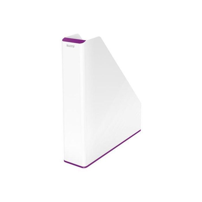 Revistero Plastico Leitz Wow Dual Violeta/Blanco