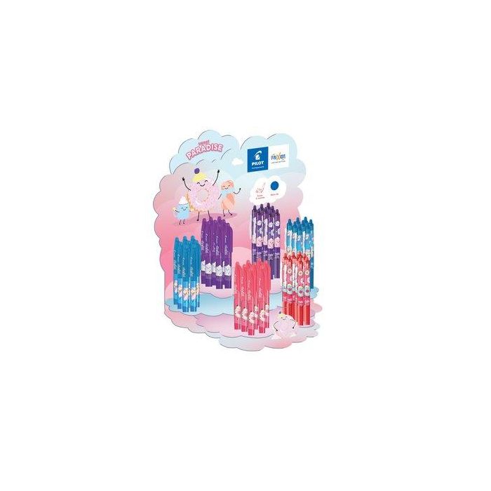 Pilot Bolígrafo Frixion Ball/Clicker Borrable Fancy Sweet Paradise, Expositor 48 Unidades Colores Surtidos