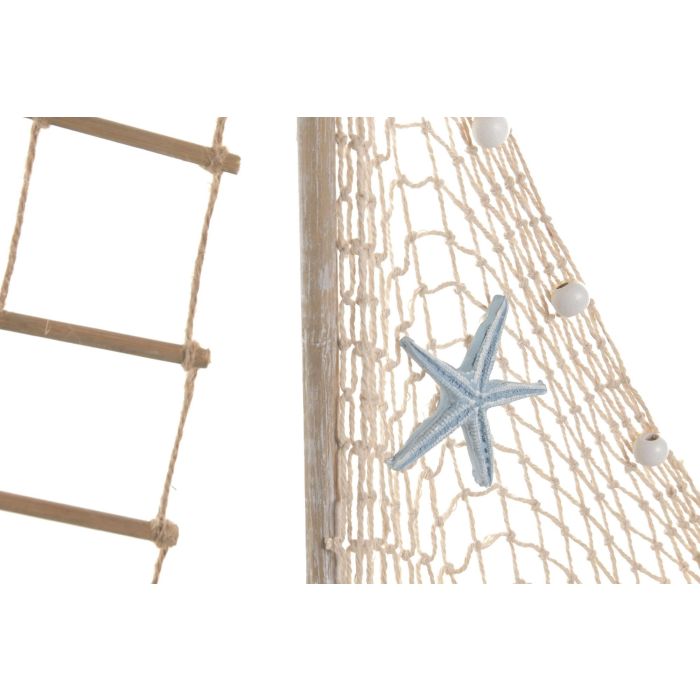 DKD Home Decor Figura Velero Azul Natural MDF 45 x 33.5 x 4.5 cm (2 Unidades)