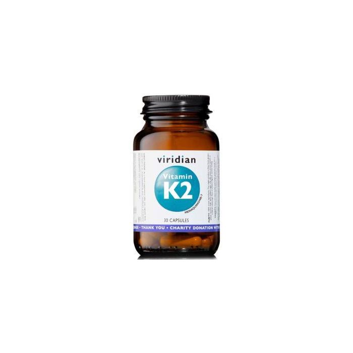 Viridian Vitamina K2 Menaquinona-7 50ug 30 Cápsulas Veganas - Coagulación Sanguínea Saludable