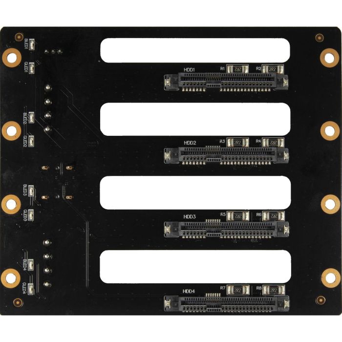 Inter-Tech Caja de disco duro IPC NAS-8 8 bahías 2.5/3.5" SATA Hot-swap 12 Gbit/s Negro 10