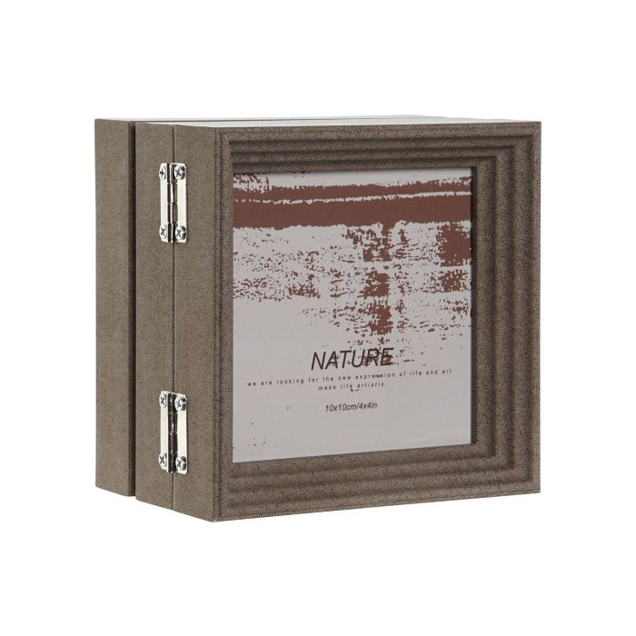 Marco Foto 10X10 Urban DKD Home Decor Beige Marron 3 x 12 x 38 cm Set de 3 (2 Unidades) 3